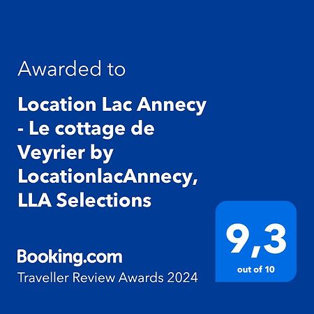 Le Cottage De Veyrier, Tres Jolie Vue Lac - Lla Selections By Location Lac Annecy 外观 照片